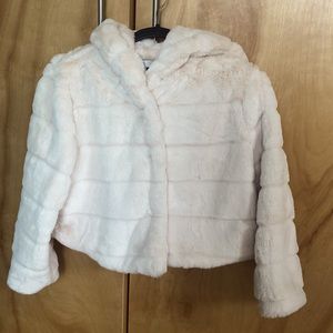 Faux fur short jacket